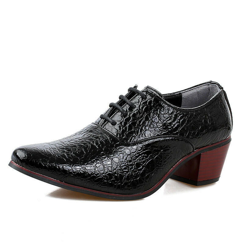 British Fashion Shoe Men Have Raised Pointy Tips.