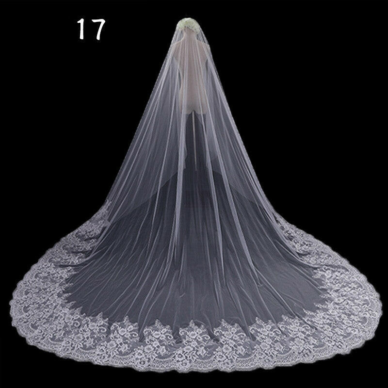 Bride Wedding Master Wedding Veil Long Long Tail.