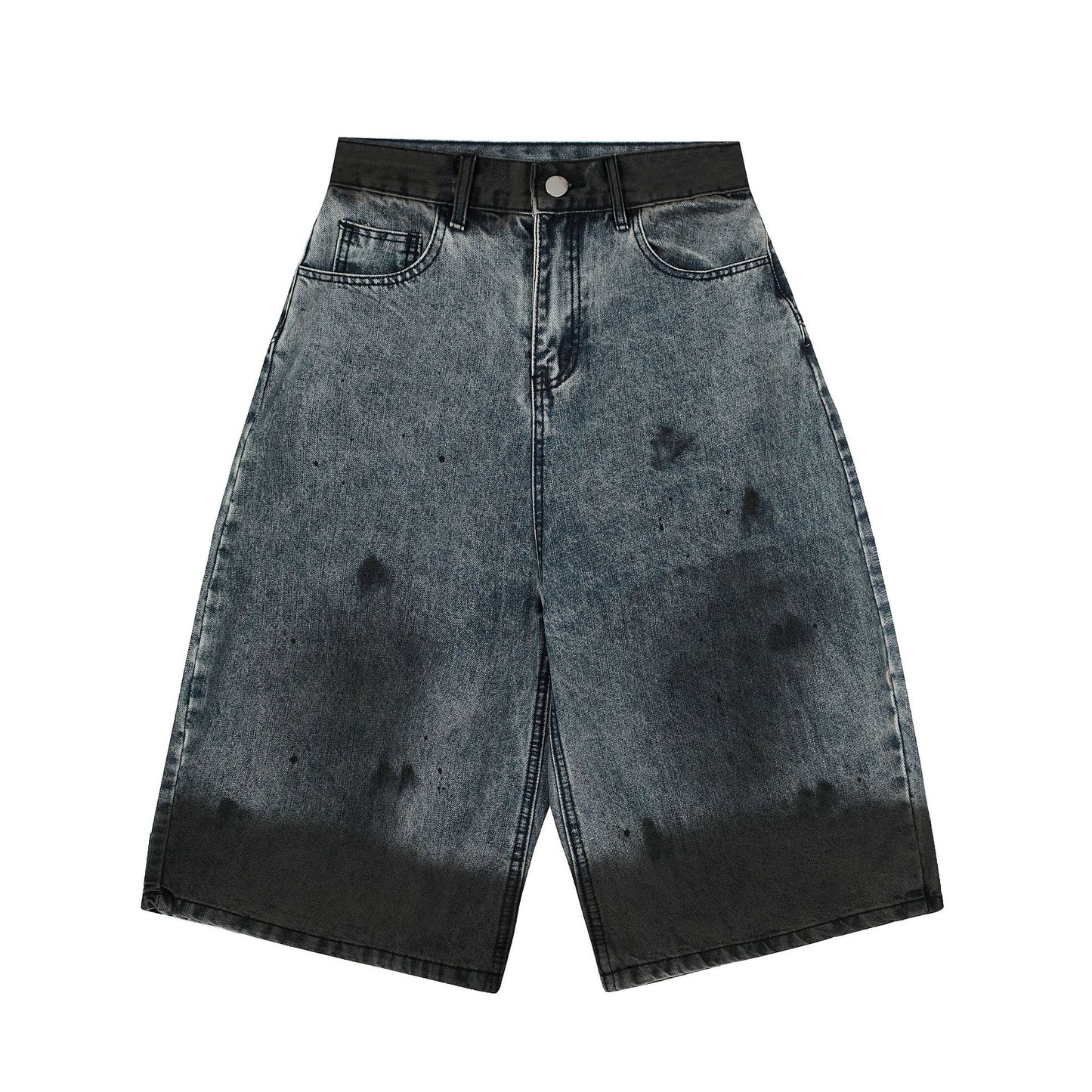 Street Style High-Street Personalized Denim Shorts