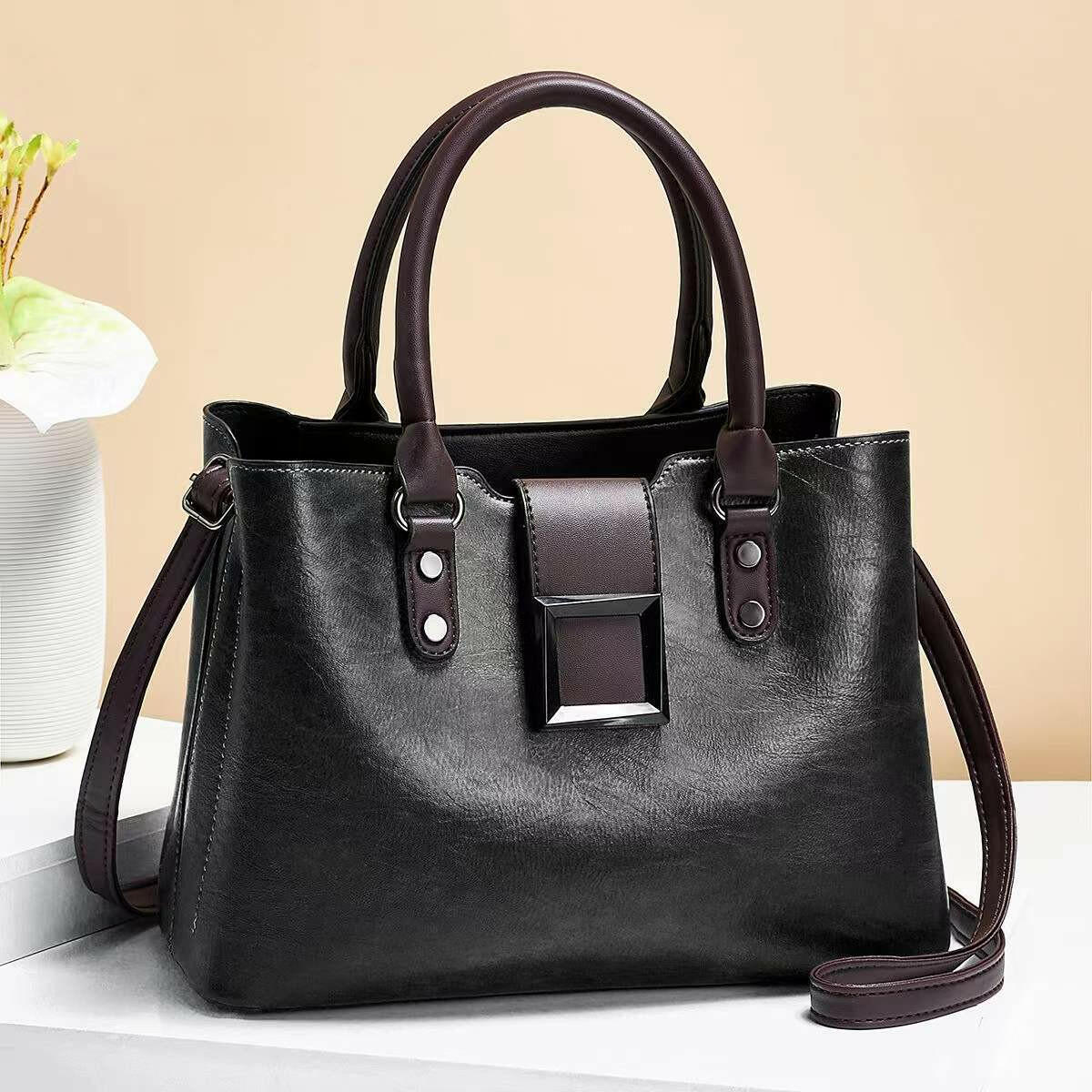 Women Shoulder Bag Big Buckle Handbags Work Daily Office Crossbody Bags Kashur Mart .