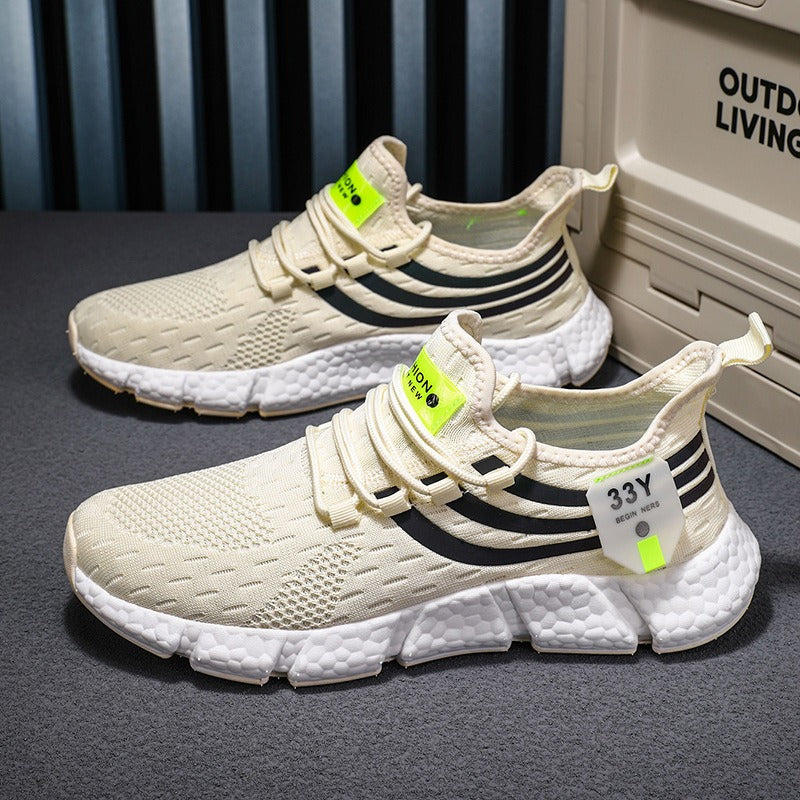 Men's running shoes men's lightweight sports shoes fly woven breathable fashionable men's shoes