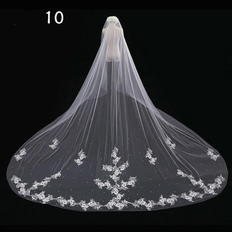 Bride Wedding Master Wedding Veil Long Long Tail.