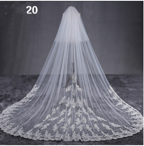 Bridal Wedding Dress Long Tail Luxury Super Fairy Wedding Veil.