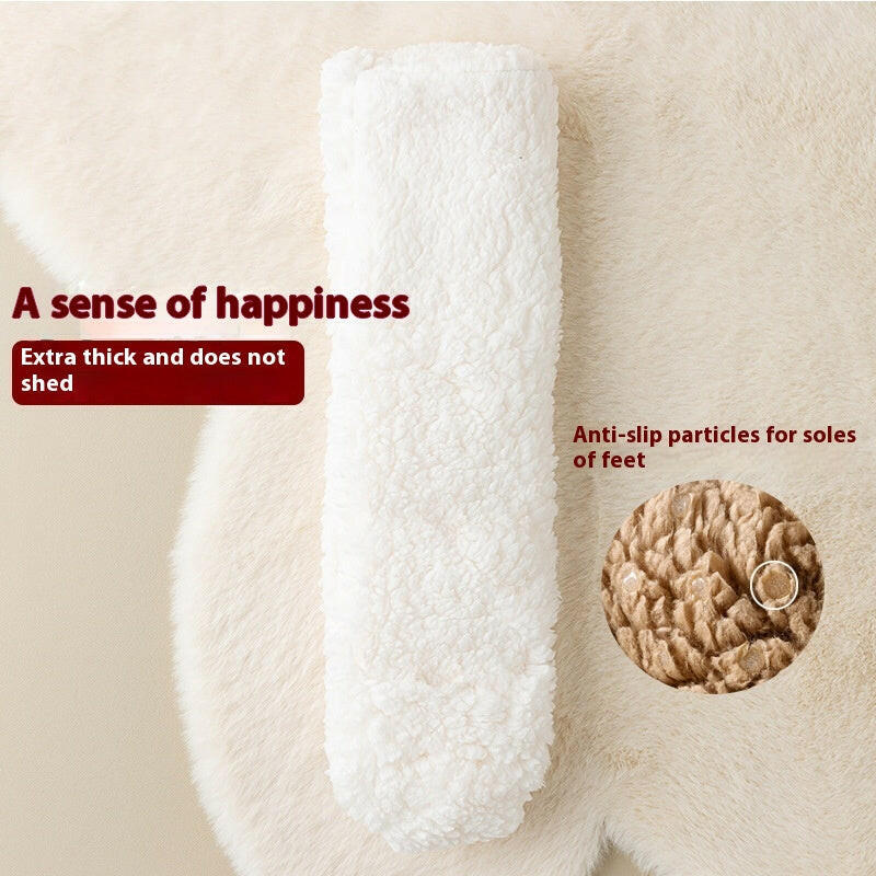 Winter Floor Socks Velvet Thicken Warm Coral Velvet Cute Socks Japanese-style Home Footwear Non-slip Socks New Year Gifts Winter Gadgets.