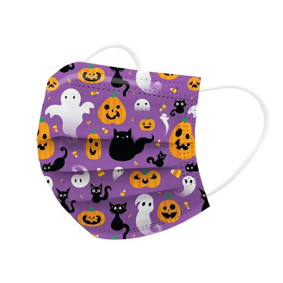 Halloween Masks Halloween Print Flat Masks.