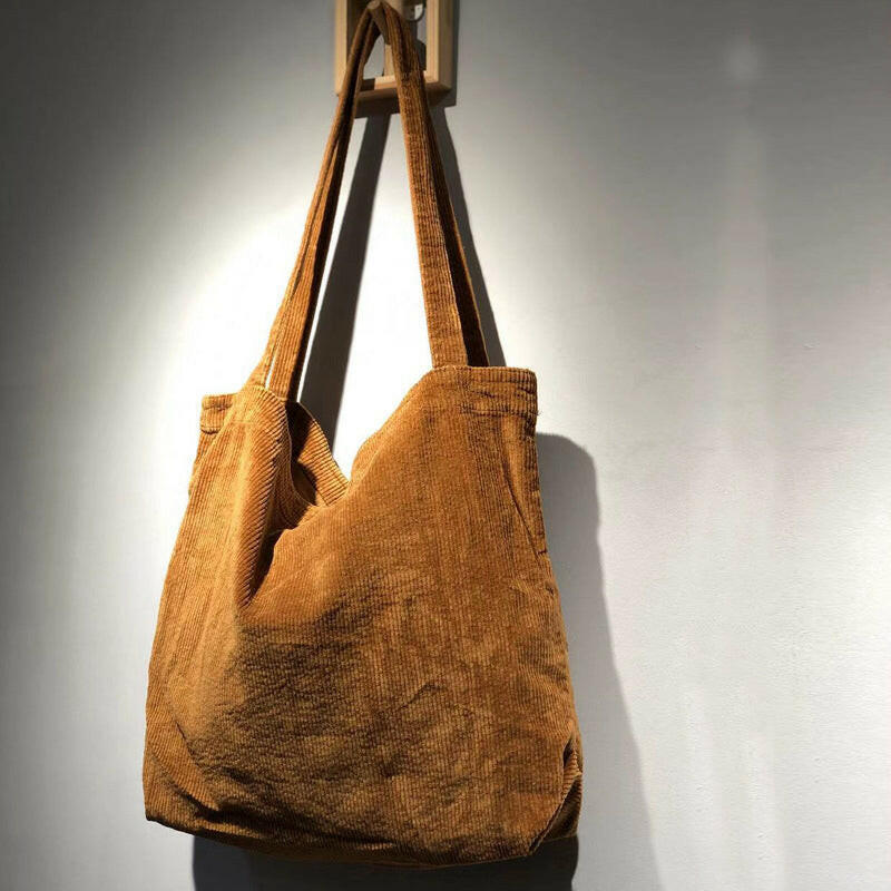 Corduroy Shoulder Bags Winter Fall Handbags Women Shopping Bags Kashur Mart .
