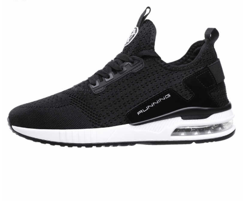 Autumn men and women flying woven running shoes.