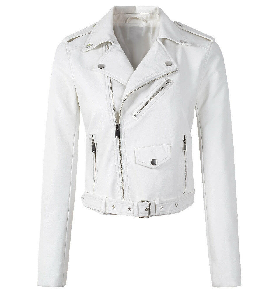 autumn and winter women's clothing coat Korean version of the Korean version of women's leather jacket fashion women's clothing wholesale Kashur Mart .