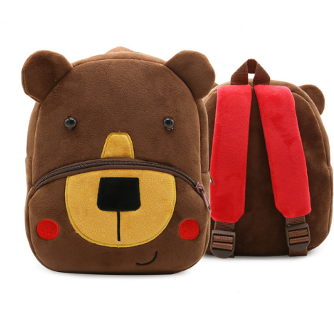 Children School Backpack Cartoon Rainbow Design Soft Plush Material For Toddler Baby Girls Kindergarten Kids School Bags Kashur Mart .