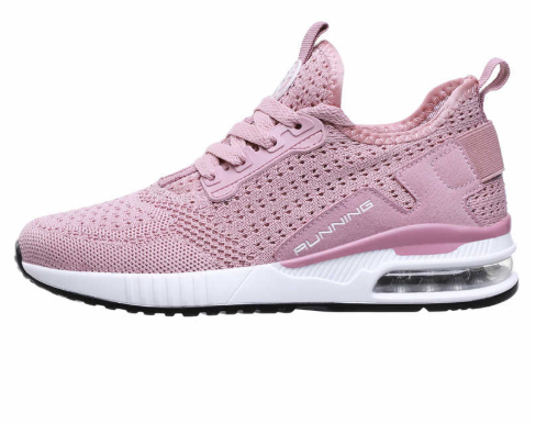 Autumn men and women flying woven running shoes.