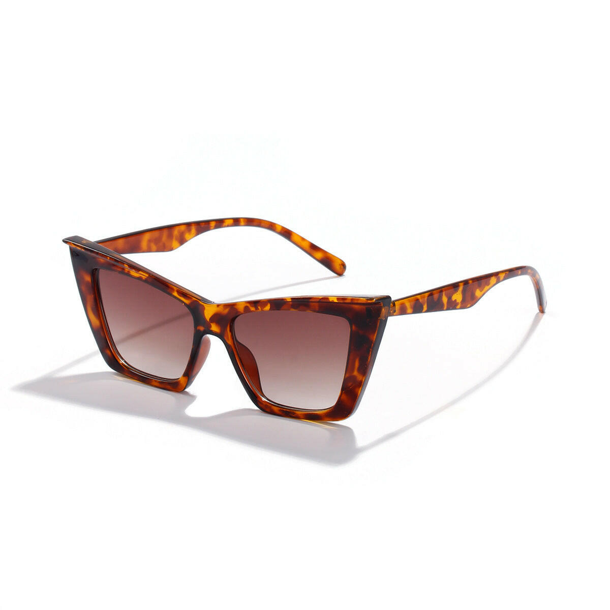 Triangle cat's eye glasses.