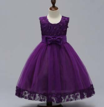 Summer Skirt Kids Girls Princess Tutu Flower Children Wedding Dress Wholesale Show Skirt.
