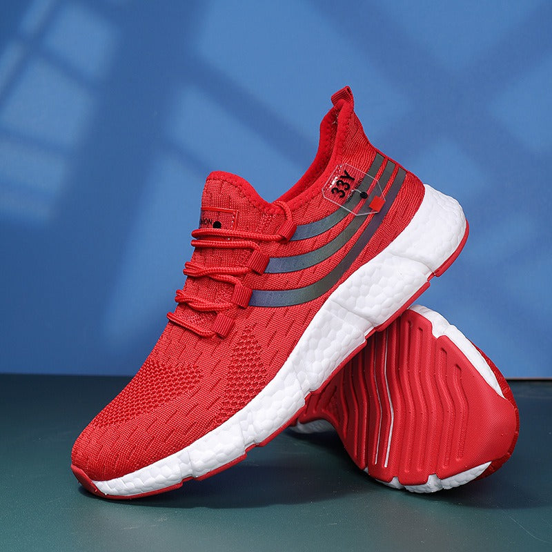 Men's running shoes men's lightweight sports shoes fly woven breathable fashionable men's shoes