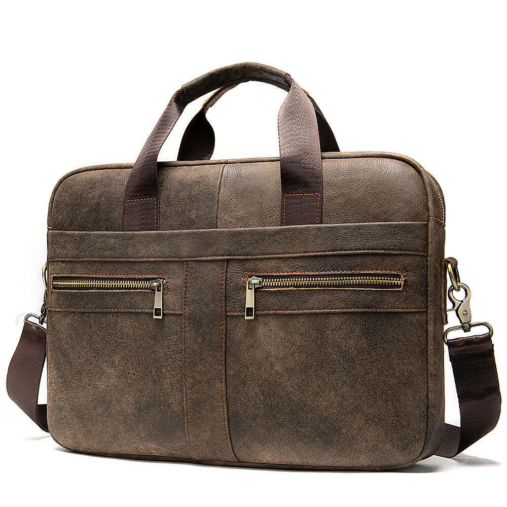 Business Leather Briefcase Men's Foreign Trade First Layer.