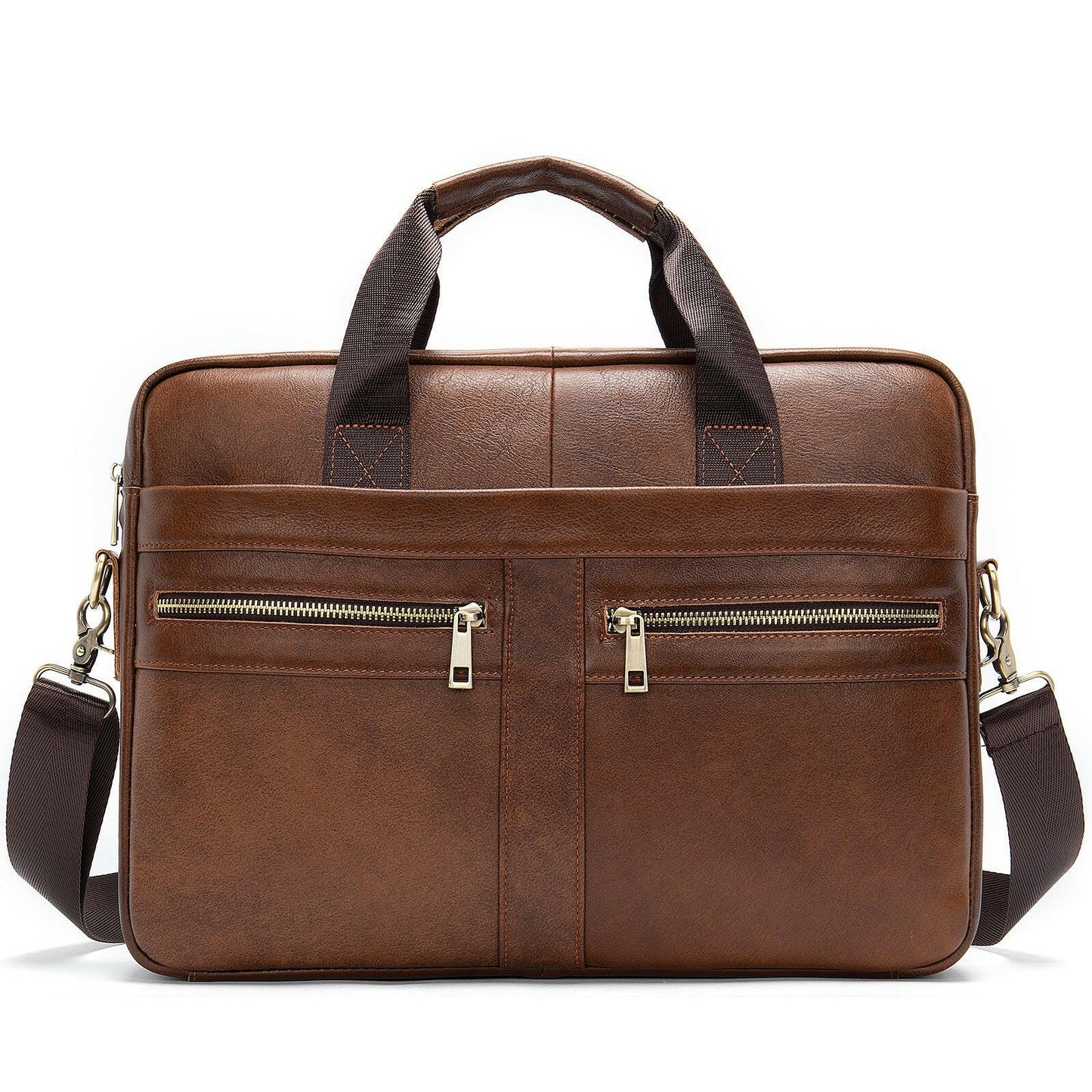 Business Leather Briefcase Men's Foreign Trade First Layer.