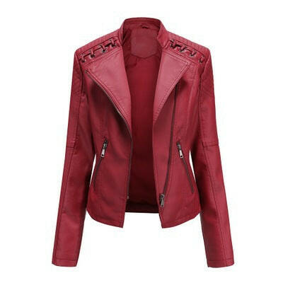 Women's Leather Jackets Women's Short Jackets Slim Thin Leather Jackets Ladies Motorcycle Suits Kashur Mart .