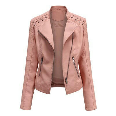 Women's Leather Jackets Women's Short Jackets Slim Thin Leather Jackets Ladies Motorcycle Suits Kashur Mart .