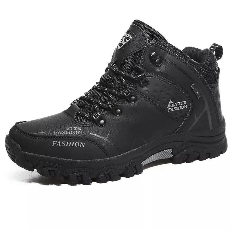 Men'S High-Top Hiking Shoes, Cross-Country Running Shoes, Outdoor Extra-Large Size Hiking Shoes.
