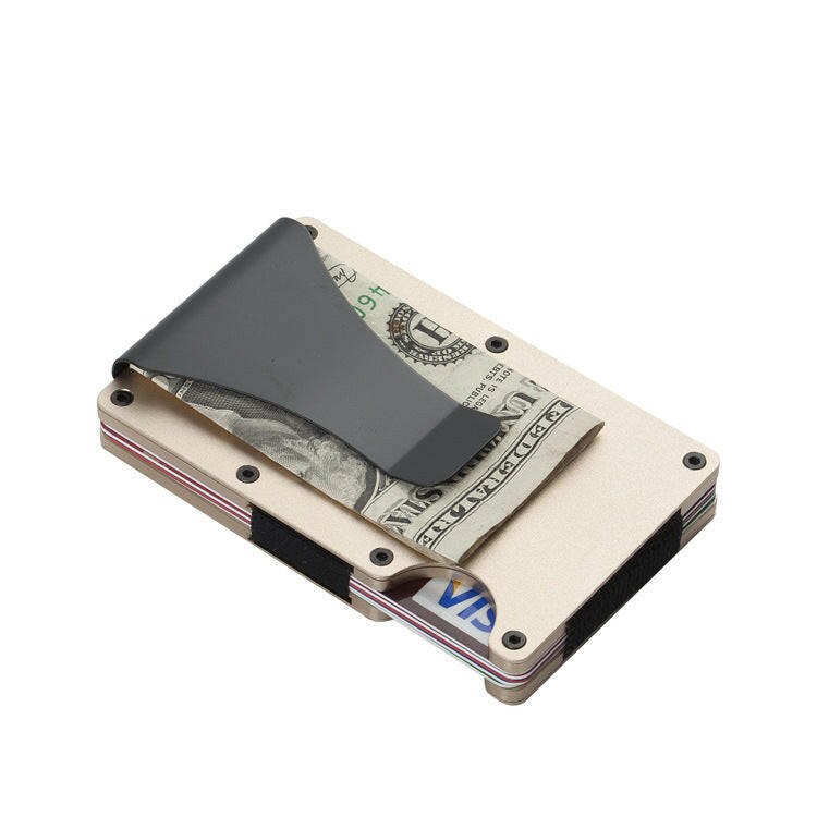 Carbon Fiber Wallet Aluminum Alloy Bank Card Holder.