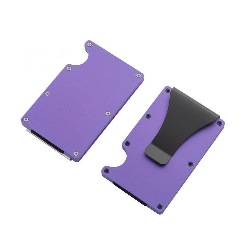 Carbon Fiber Wallet Aluminum Alloy Bank Card Holder.