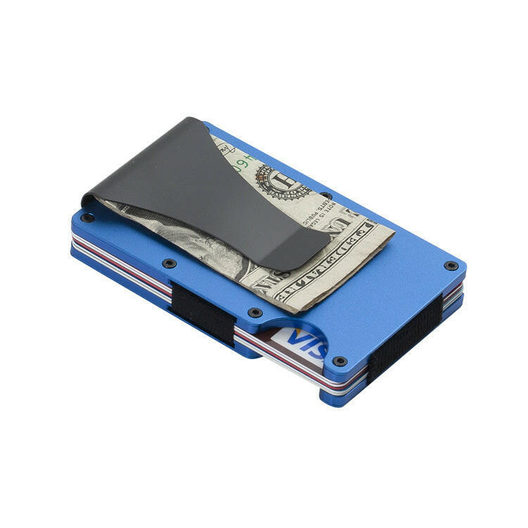 Carbon Fiber Wallet Aluminum Alloy Bank Card Holder.