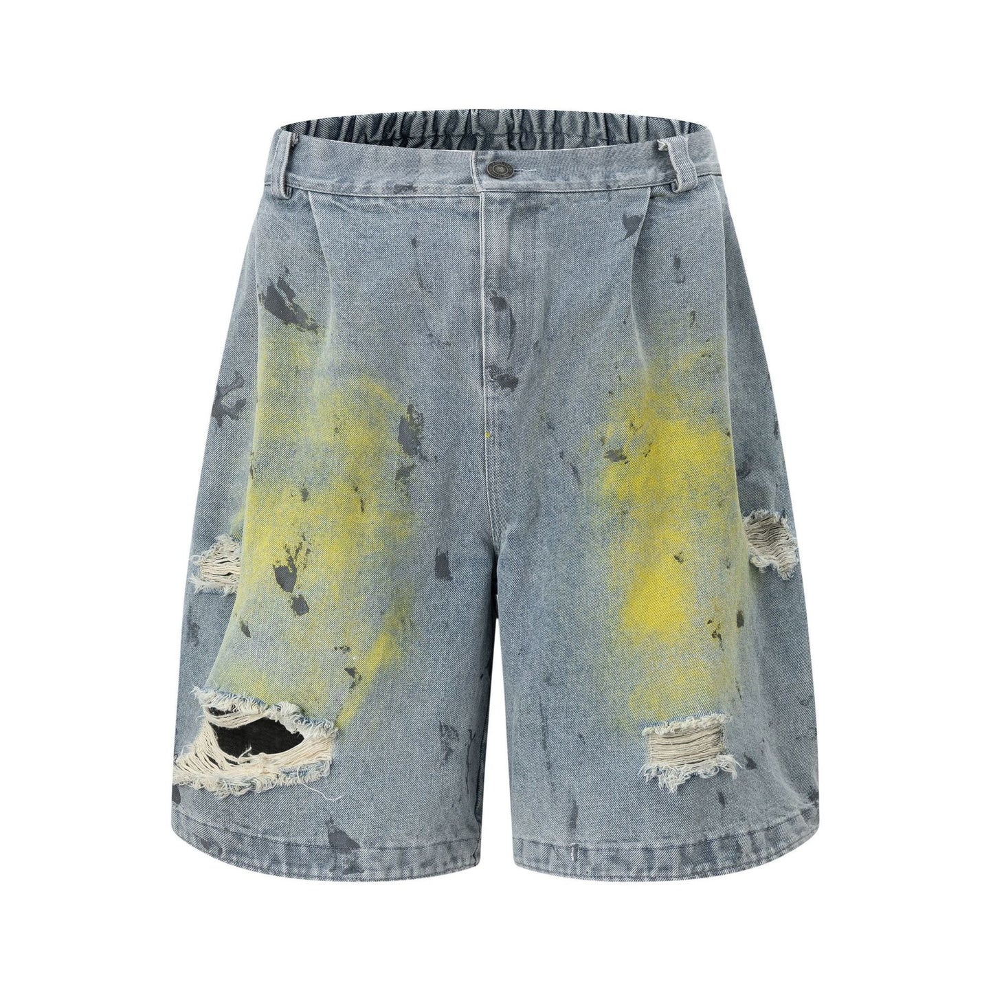 Street Style High-Street Personalized Denim Shorts