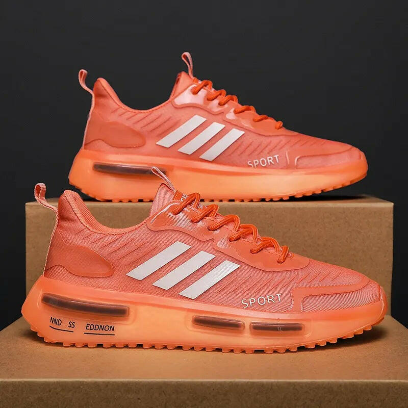 Air Cushion Sports Shoes Men Lace-up Sports Sneakers Outdoor Breathable Casual Shoes Walking.