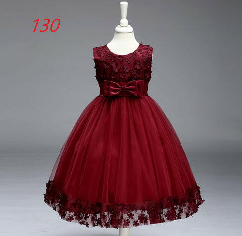 Summer Skirt Kids Girls Princess Tutu Flower Children Wedding Dress Wholesale Show Skirt.