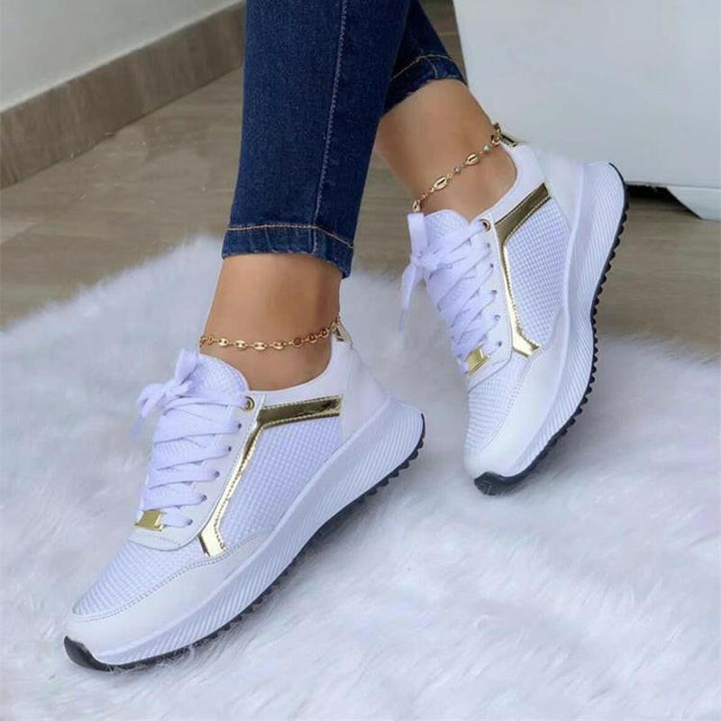 Women Sneakers Lace-up Sports Shoes.
