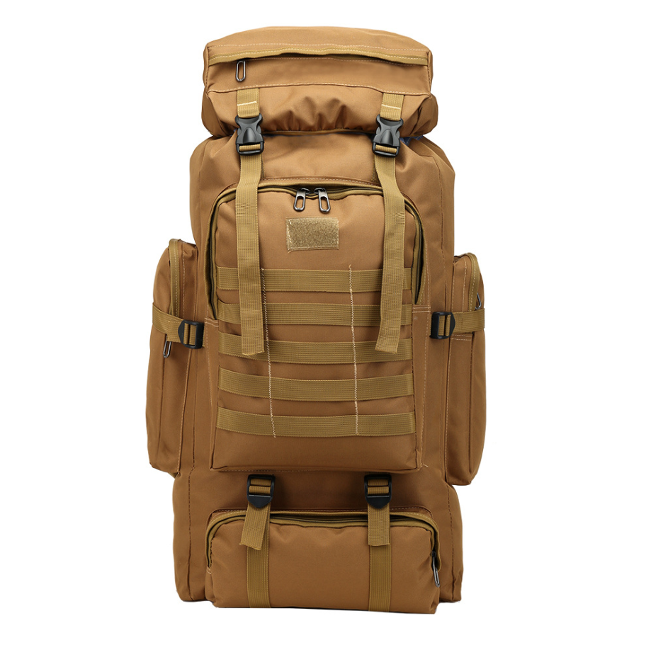 Camouflage backpack mountaineering bag.