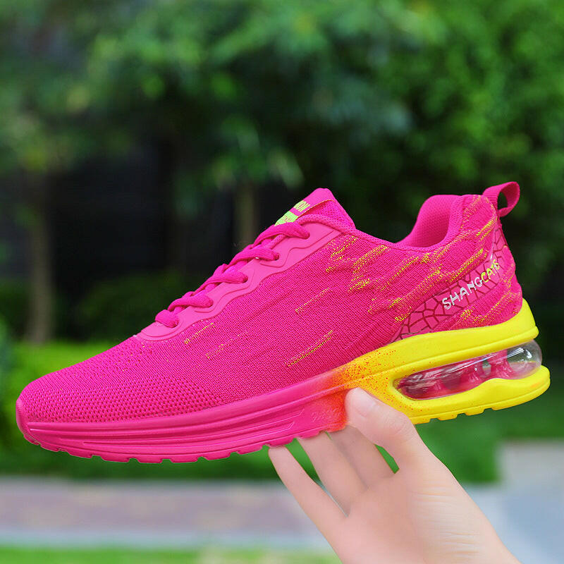 New Air Cushion Sports Large Size Women's Shoes Mesh Breathable Four Seasons Shoes Fashion Running Shoes.