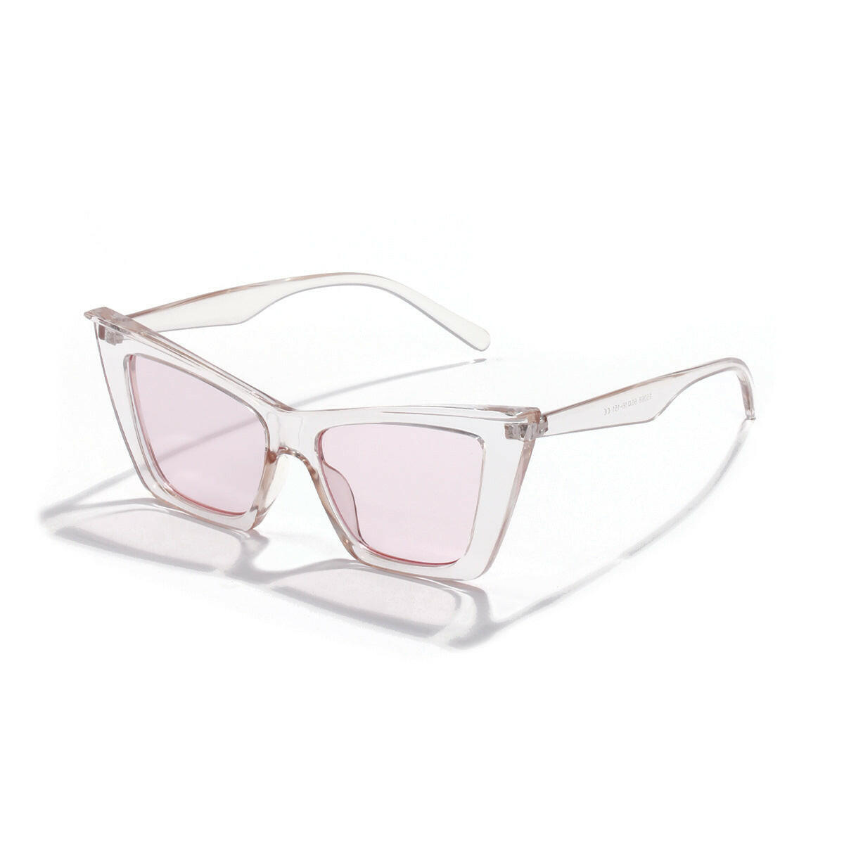 Triangle cat's eye glasses.