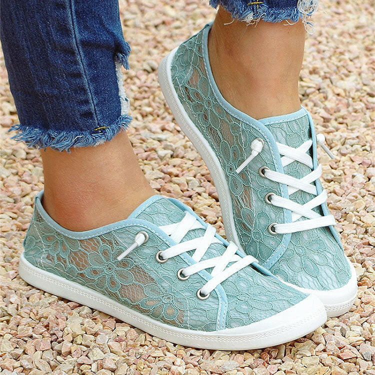 Lace Flats Shoes Summer Fashion Casual Shoes Women.