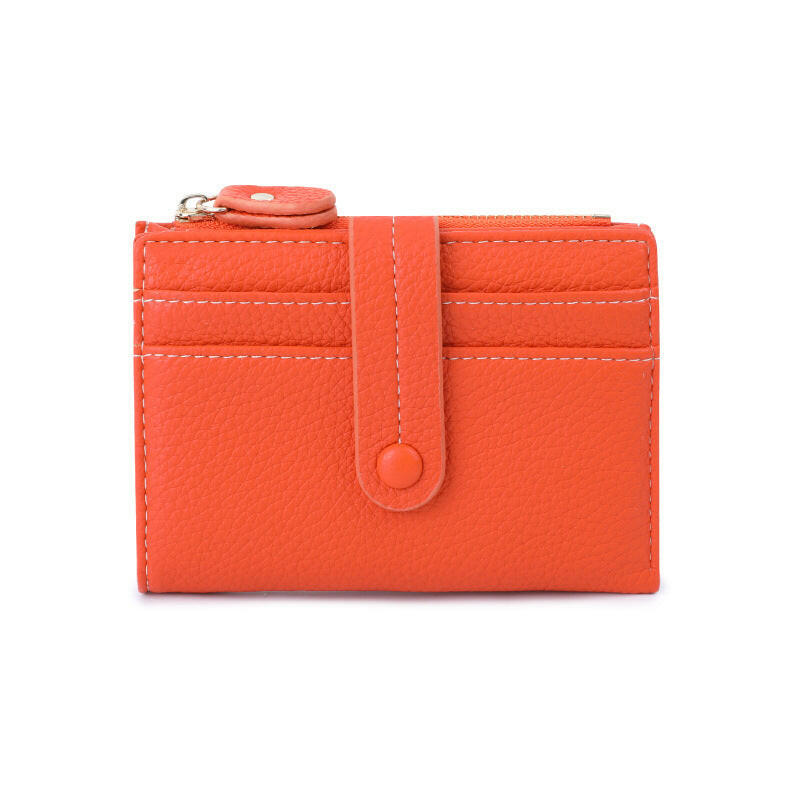 Women Short Wallets PU Leather Plaid Female Purses Solid Card Holder Wallet Fashion Woman Small Wallet With Coin Purse Kashur Mart .