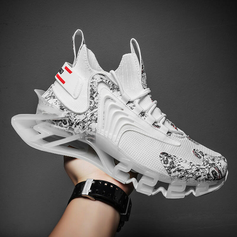 Cool Men Running Sneakers Mesh Breathable Sports Shoes Fashion Anti-Skid Walking Footwear Shoes.