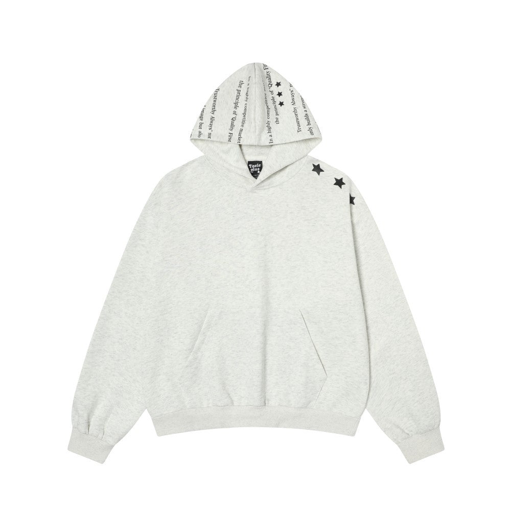 Modish Street Style Unique Color Block Print Hoodie Sweatshirt
