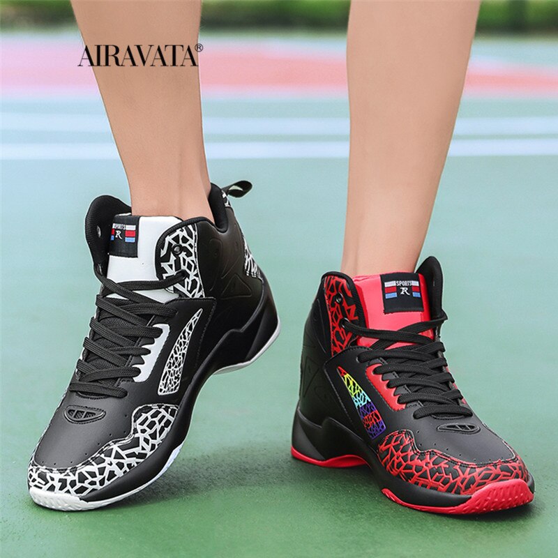 Sneakers Fashion Leather Basketball Shoes Men Comfortable Casual Sports Trainers Non-slip Wear-resisitant