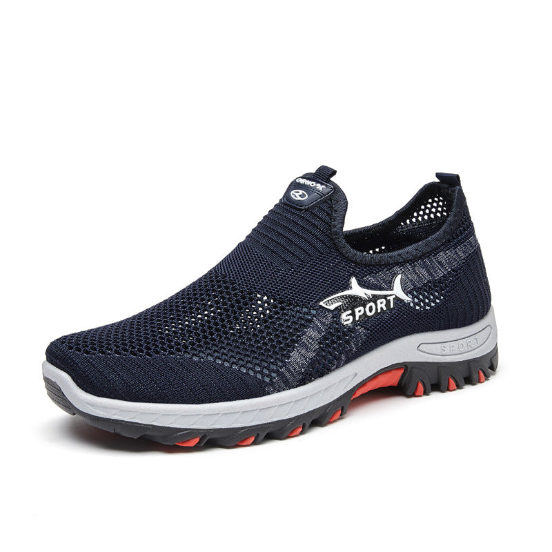 New Men's Casual Shoes, Comfortable and Breathable Sports Shoes, Slip-On Dad Shoes, Soft Sole Cloth Shoes