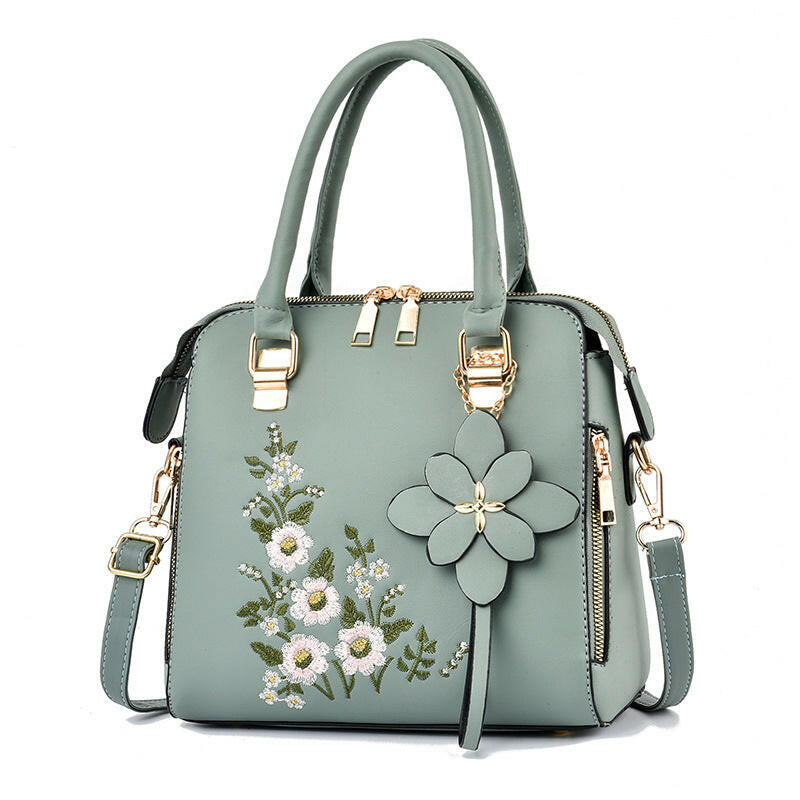 Fashion Flowers Embroidered Handbag Women Shoulder Messenger Bags Kashur Mart .