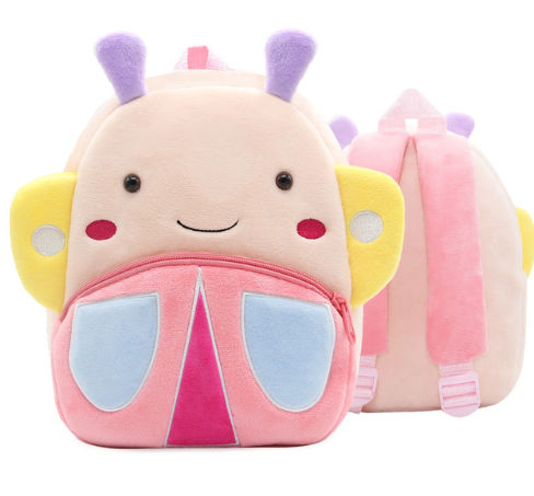 Children School Backpack Cartoon Rainbow Design Soft Plush Material For Toddler Baby Girls Kindergarten Kids School Bags Kashur Mart .
