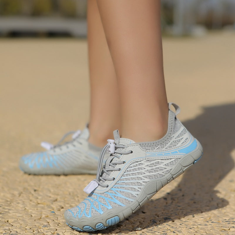 Outdoor children's quick-drying non-slip beach shoes, breathable wading shoes, soft-soled running shoes