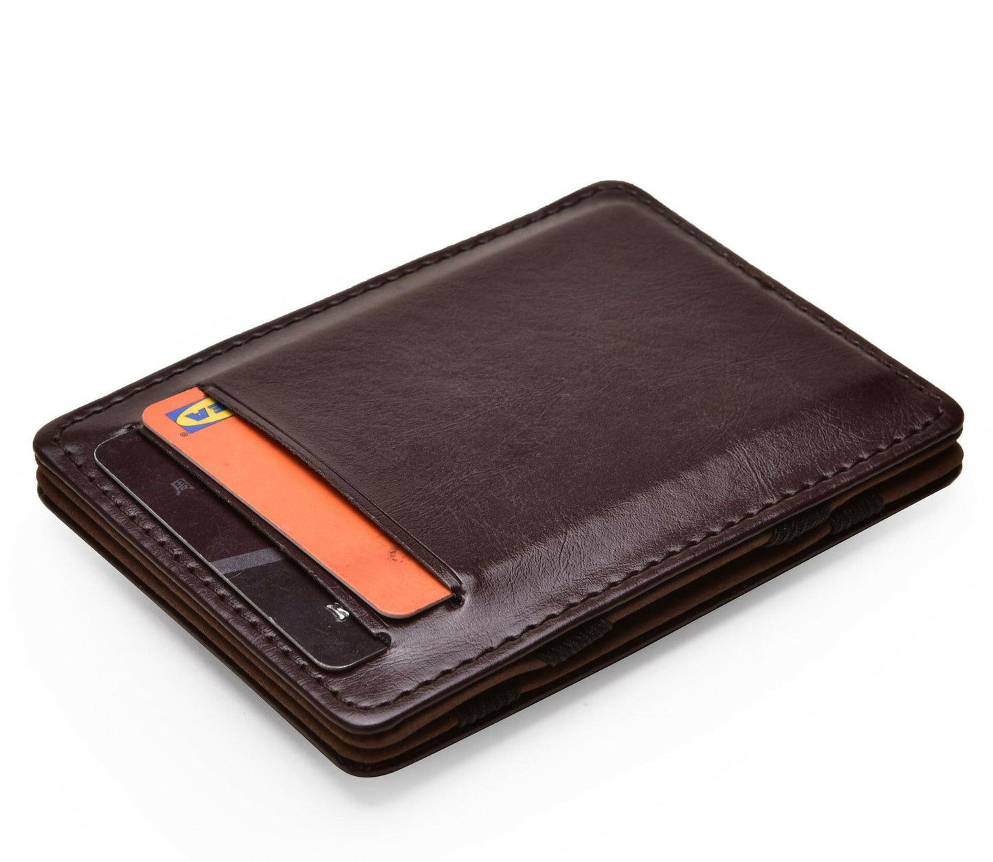 Flip PU Magic Wallet Business Card Holder Bags Kashur Mart .