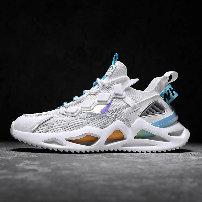 Men Sneakers Cool Wave Sole Sport Running Shoes.