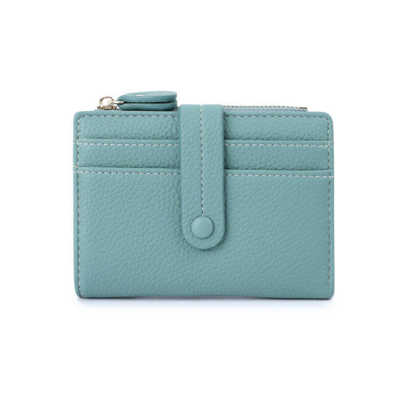 Women Short Wallets PU Leather Plaid Female Purses Solid Card Holder Wallet Fashion Woman Small Wallet With Coin Purse Kashur Mart .