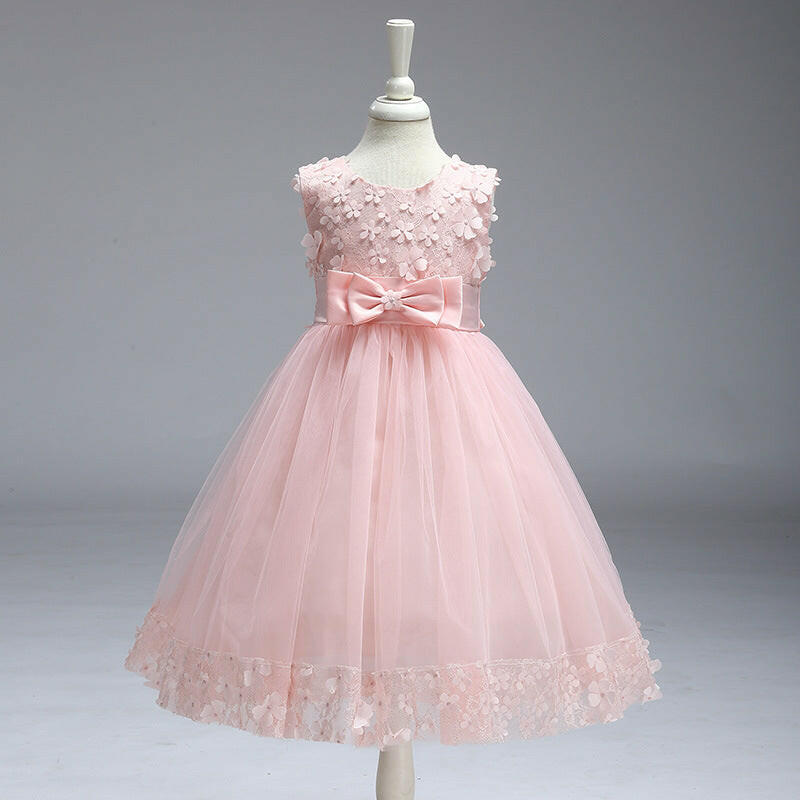 Summer Skirt Kids Girls Princess Tutu Flower Children Wedding Dress Wholesale Show Skirt.