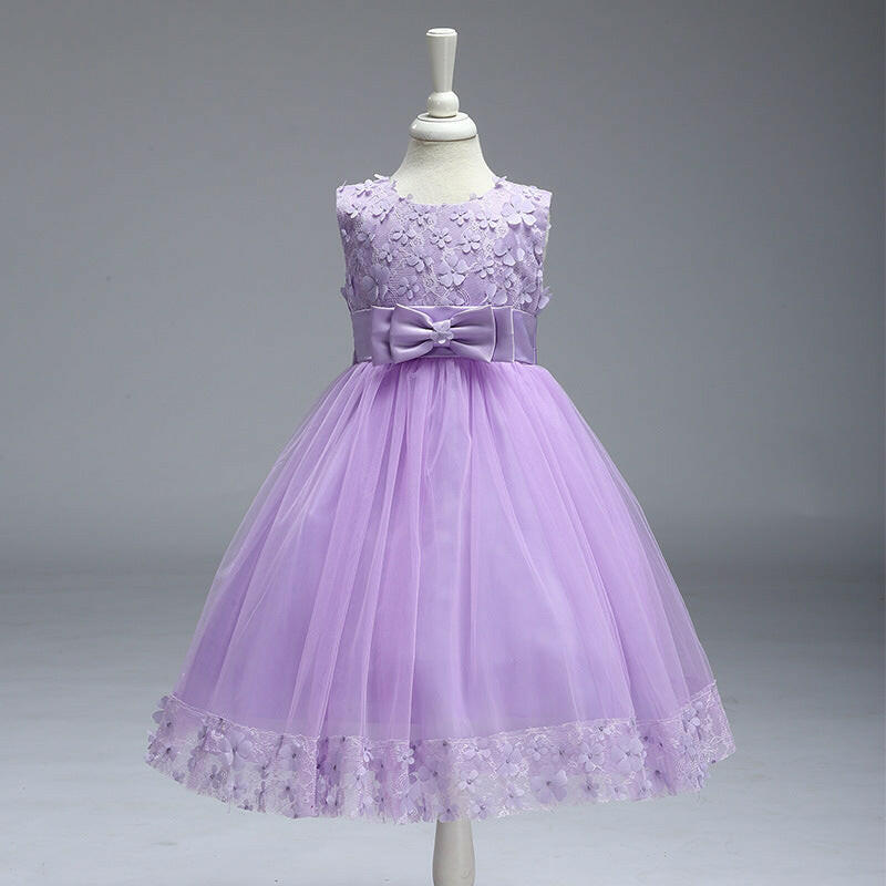 Summer Skirt Kids Girls Princess Tutu Flower Children Wedding Dress Wholesale Show Skirt.