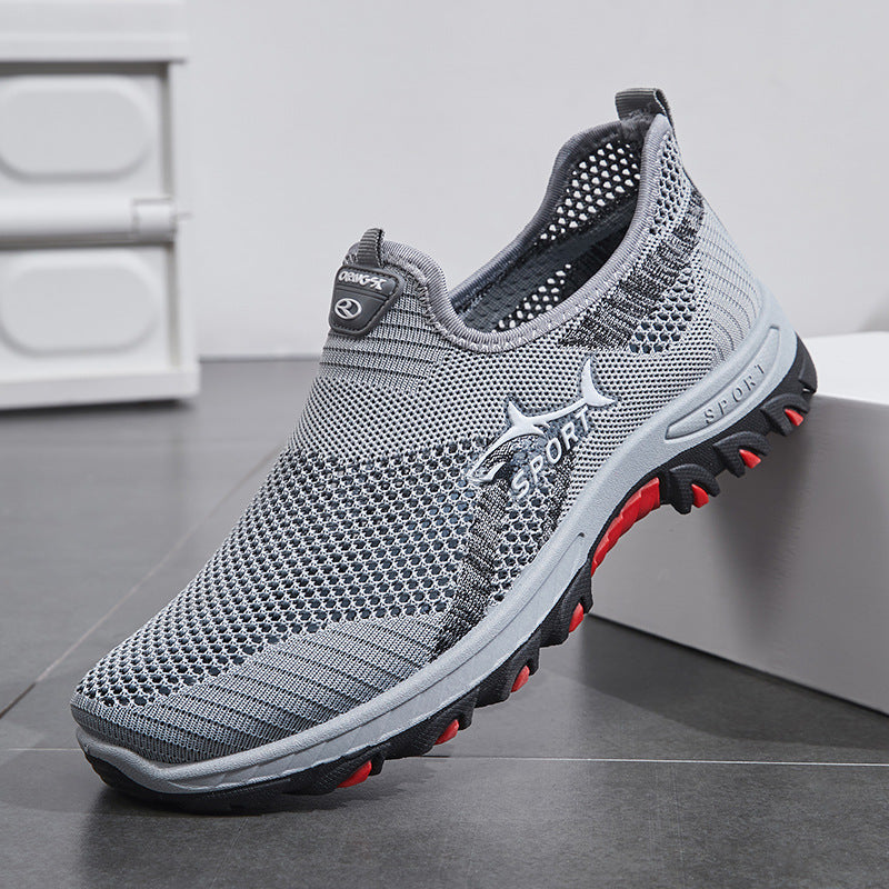 New Men's Casual Shoes, Comfortable and Breathable Sports Shoes, Slip-On Dad Shoes, Soft Sole Cloth Shoes