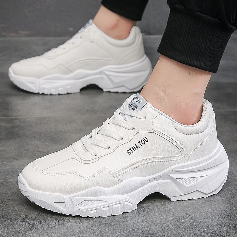 Men's Shoes Fashionable Casual Breathable Height-Enhancing Running Sports Dad Shoes