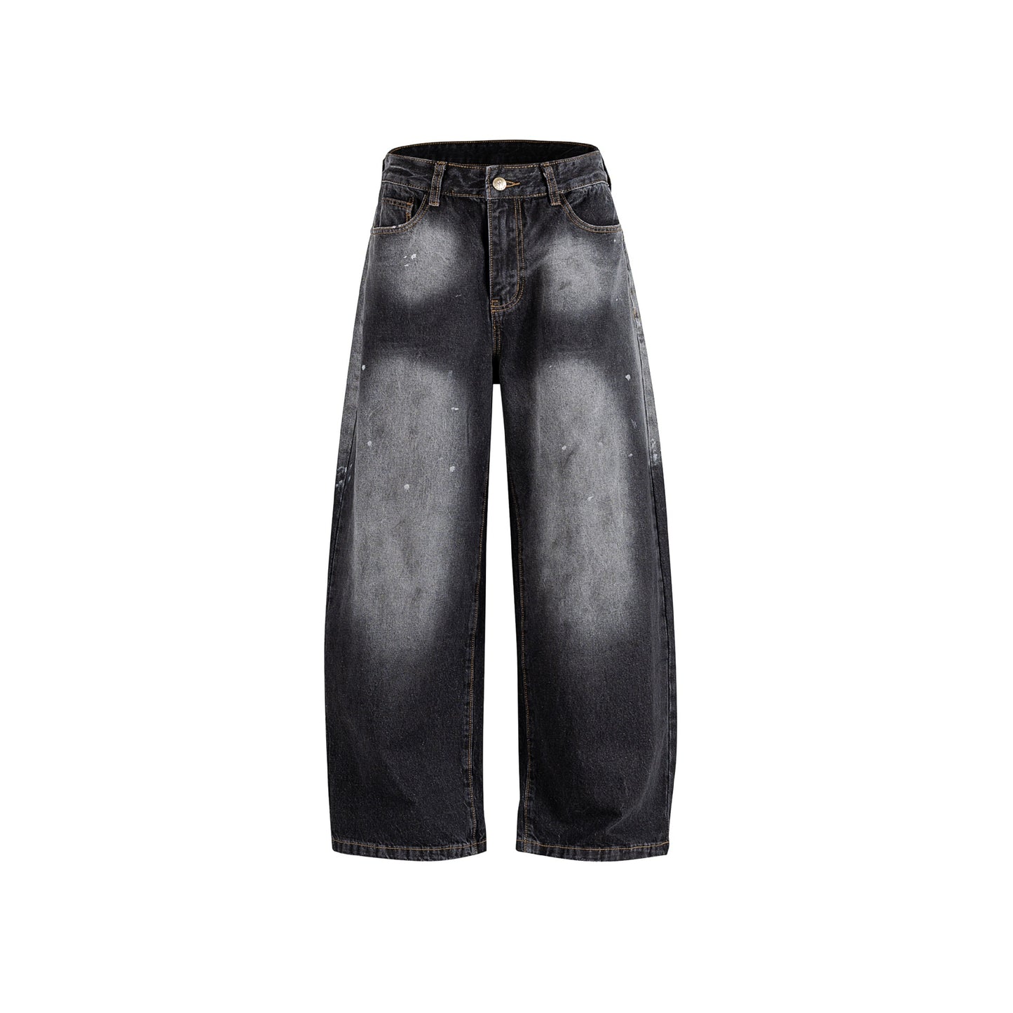 Street Style High-Street Personality Washed Denim Long Pants