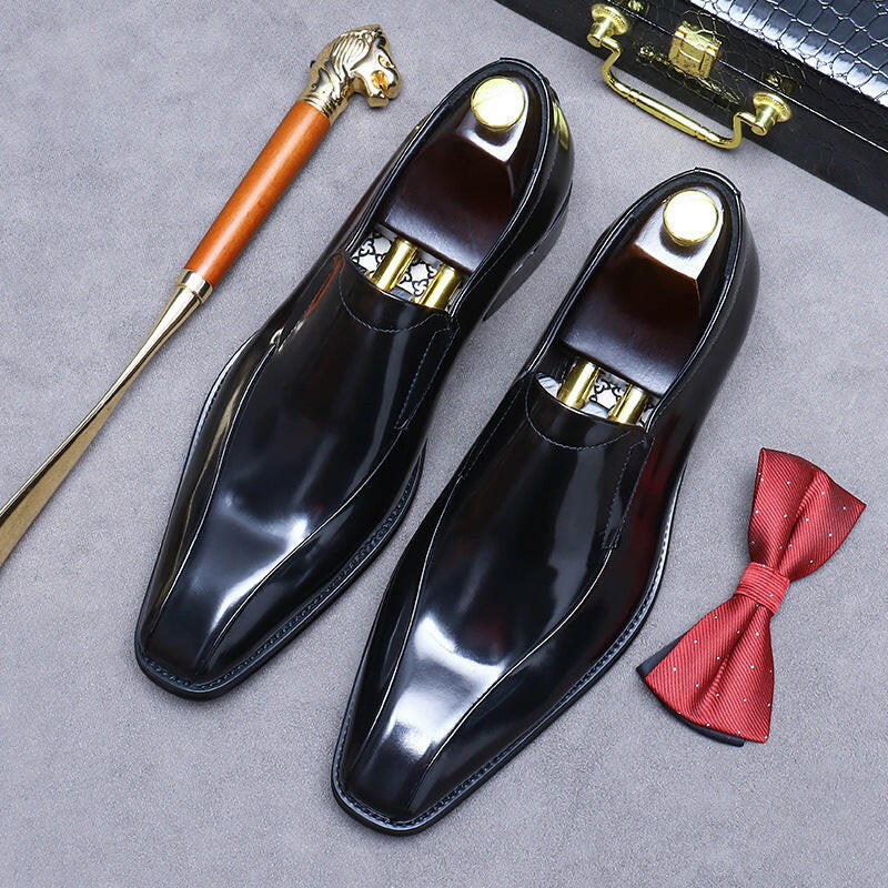 Business Formal Wear Shoes Cowhide Men's Office Shoes.
